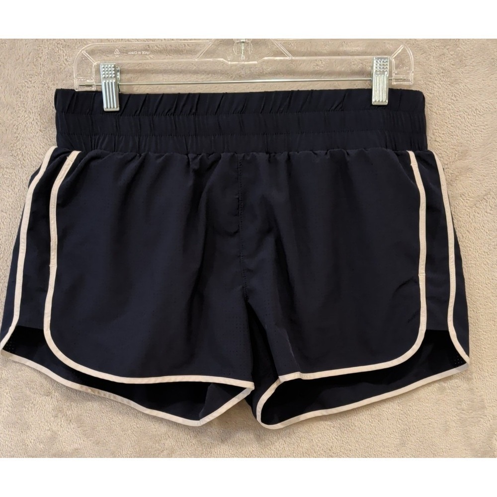 Mondetta Performance Luxury Shorts Women's Large Navy White Trim Athletic